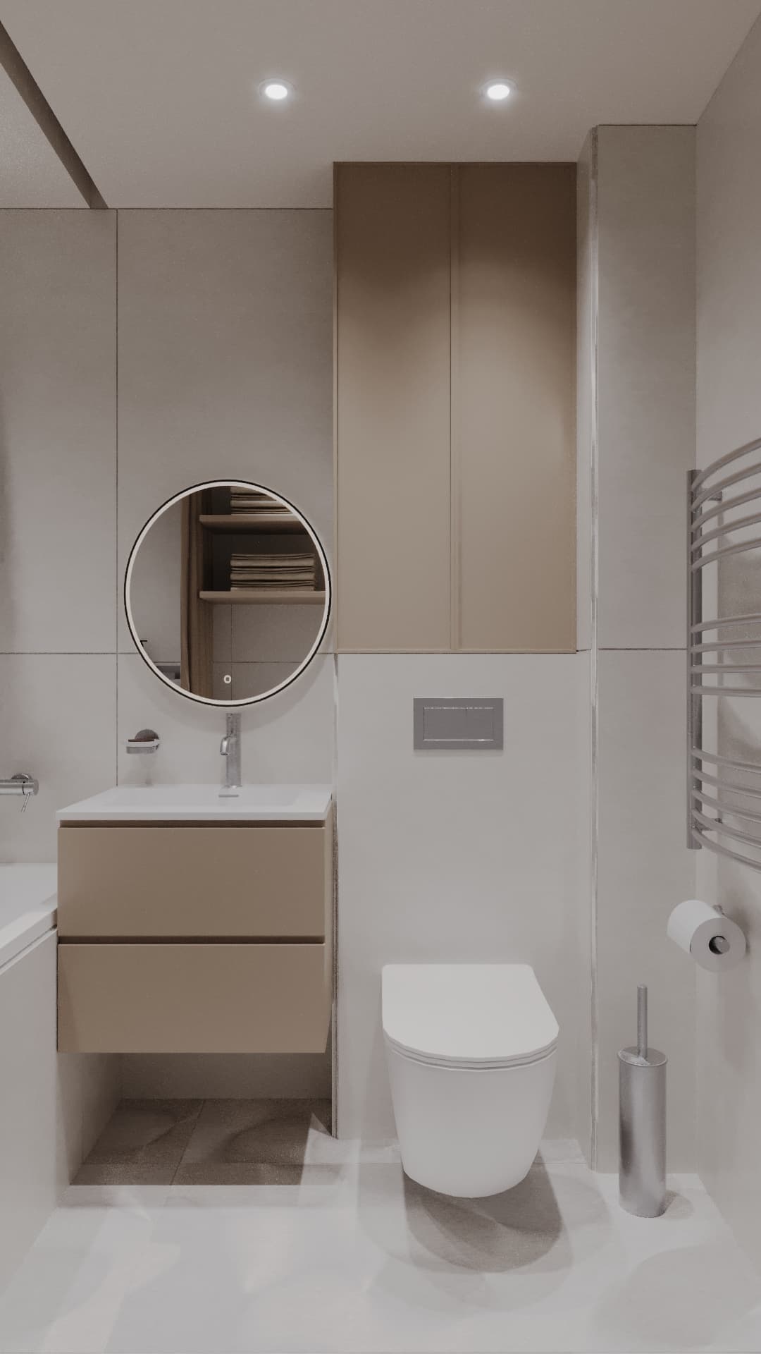 Aksai 2 Bathroom - Ванная комната 4 м² - visualization 3