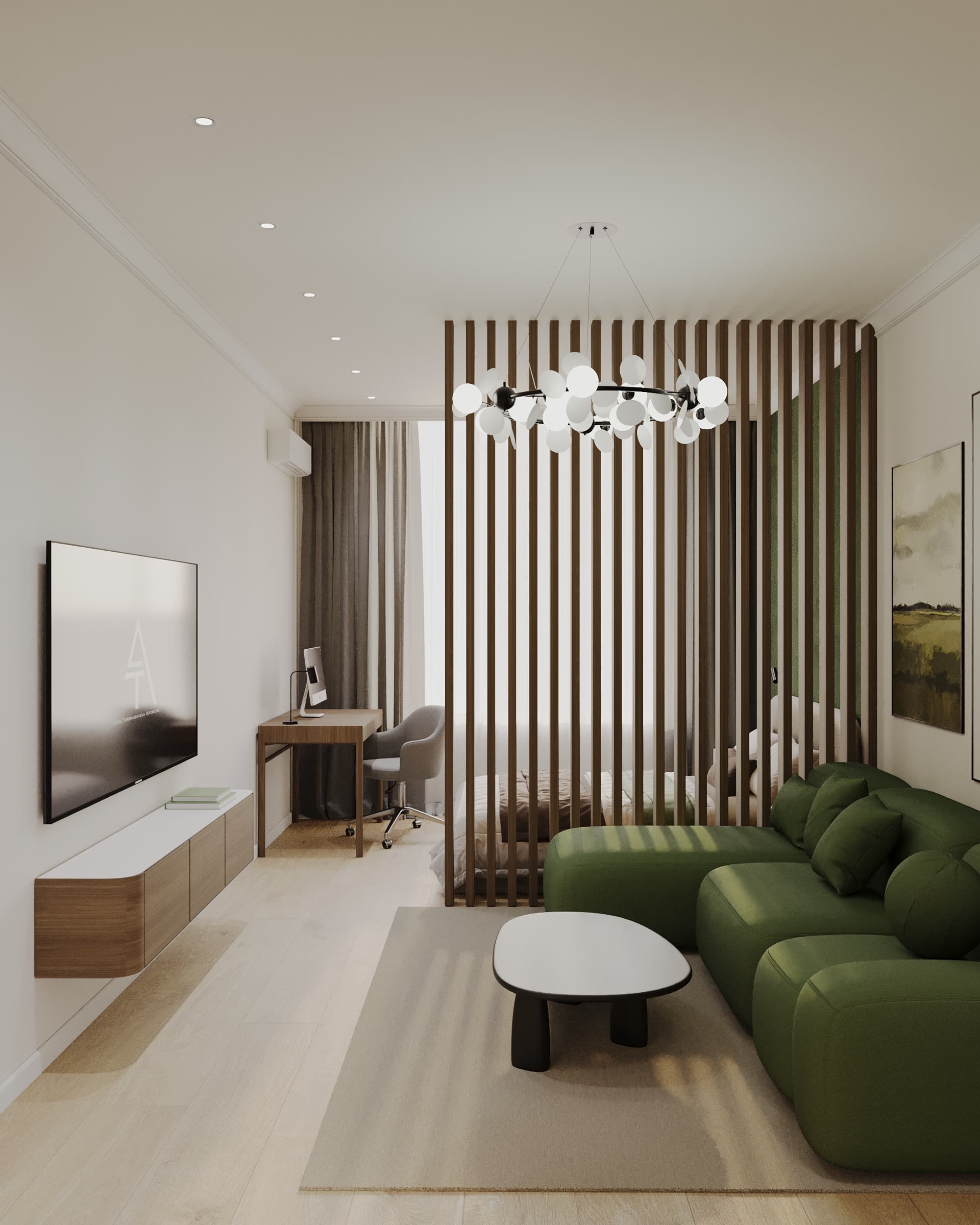 Aruna City - Квартира 46 м² - ЧАСТНЫЕ ИНТЕРЬЕРЫ