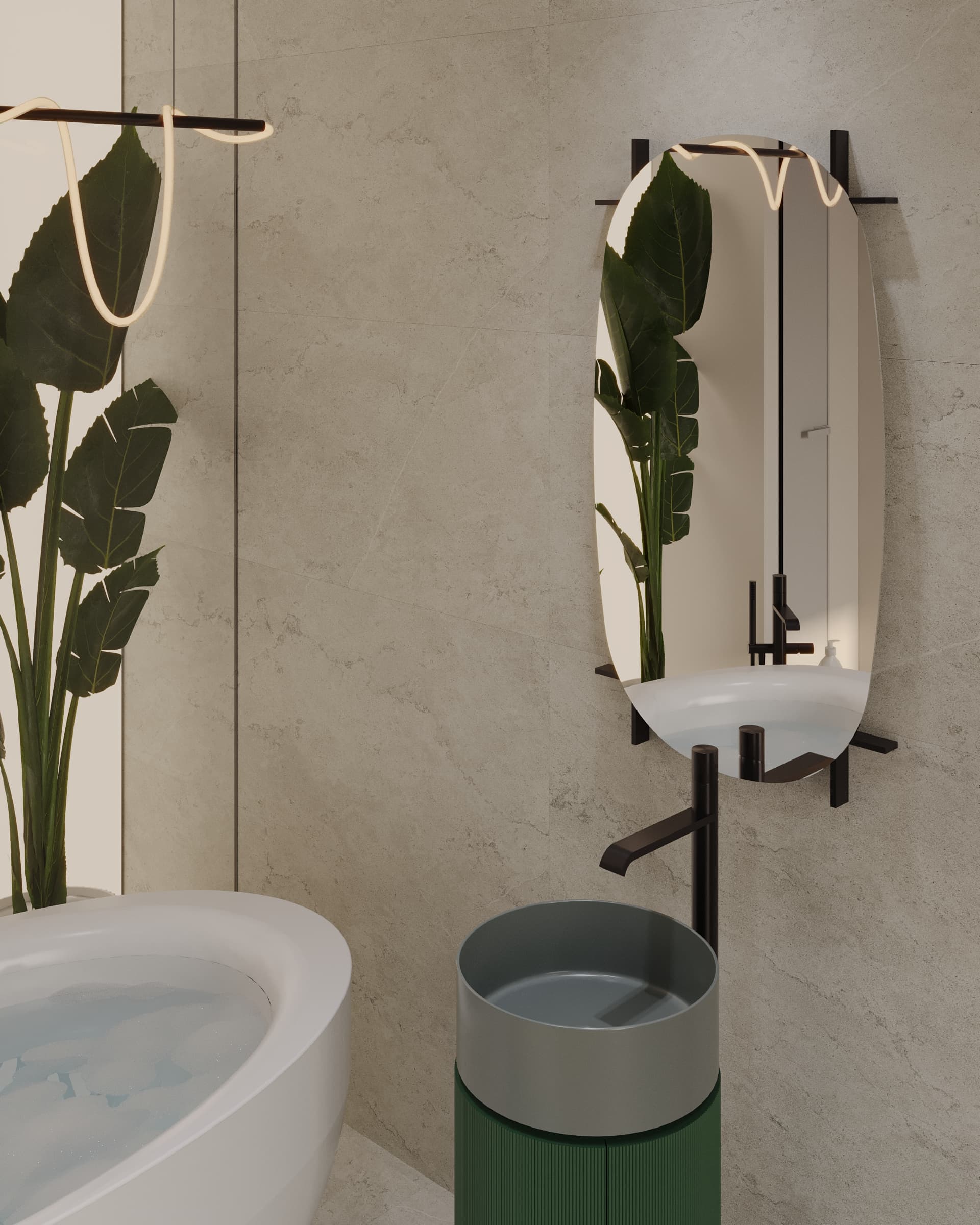 Modern Bathroom - Ванная комната - ЧАСТНЫЕ ИНТЕРЬЕРЫ