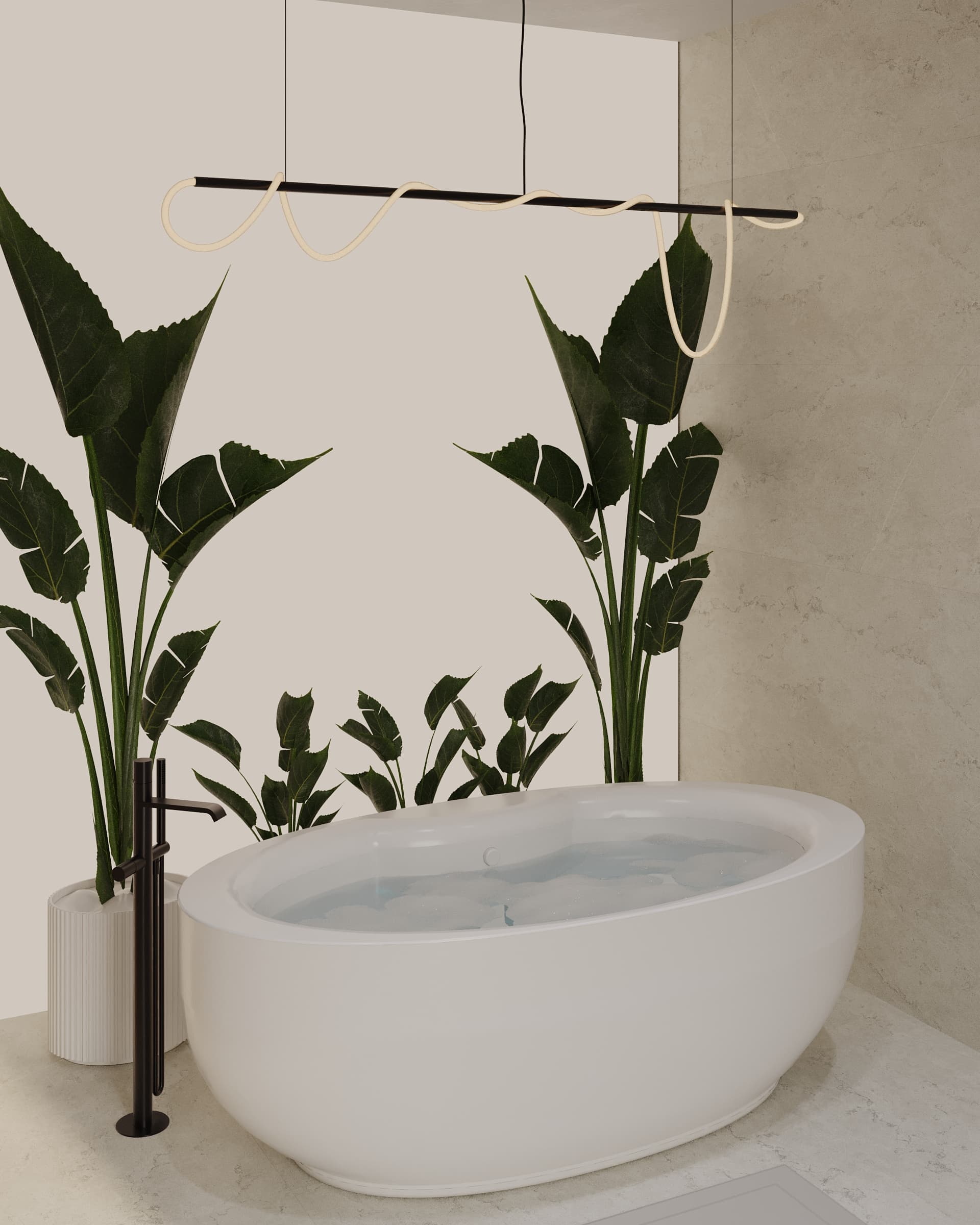 Modern Bathroom - Ванная комната - visualization 4