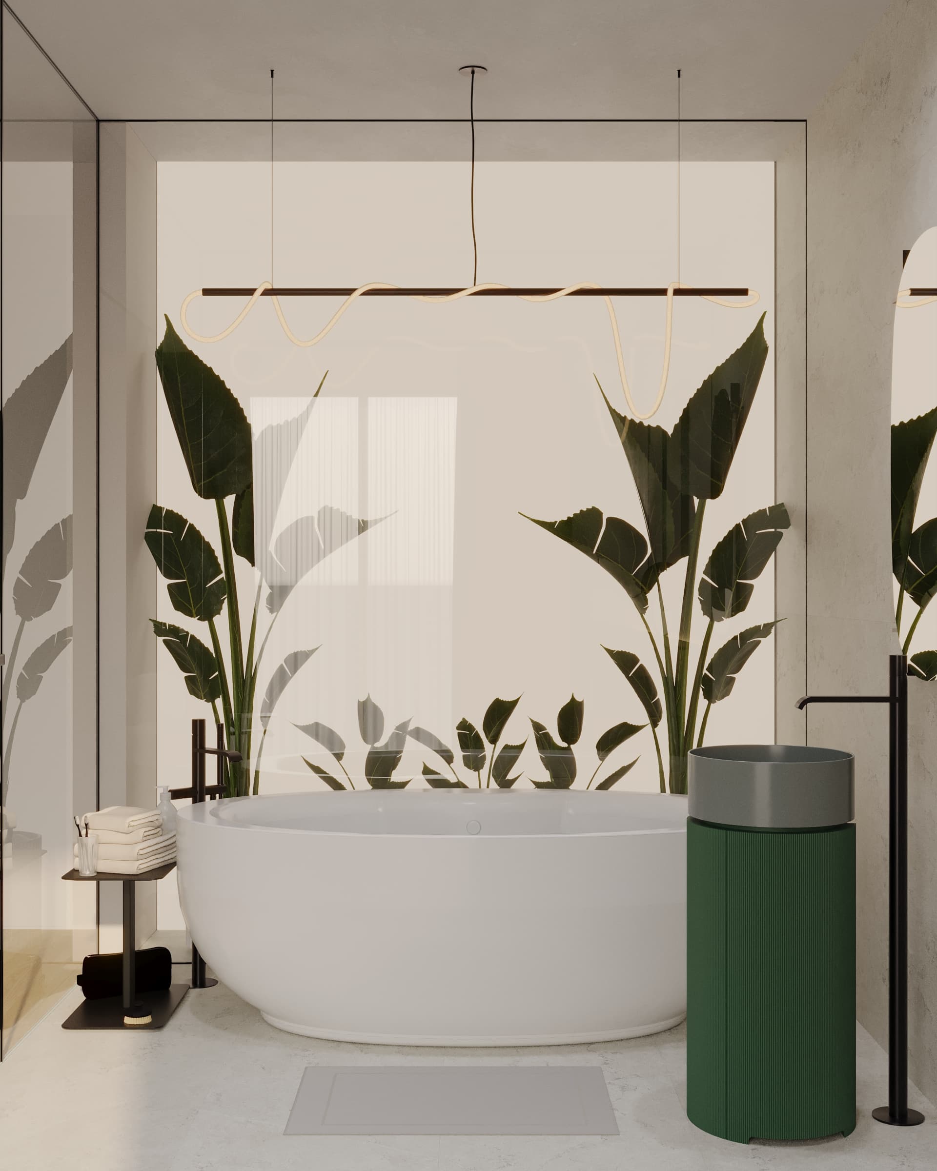 Modern Bathroom - Ванная комната - visualization 5