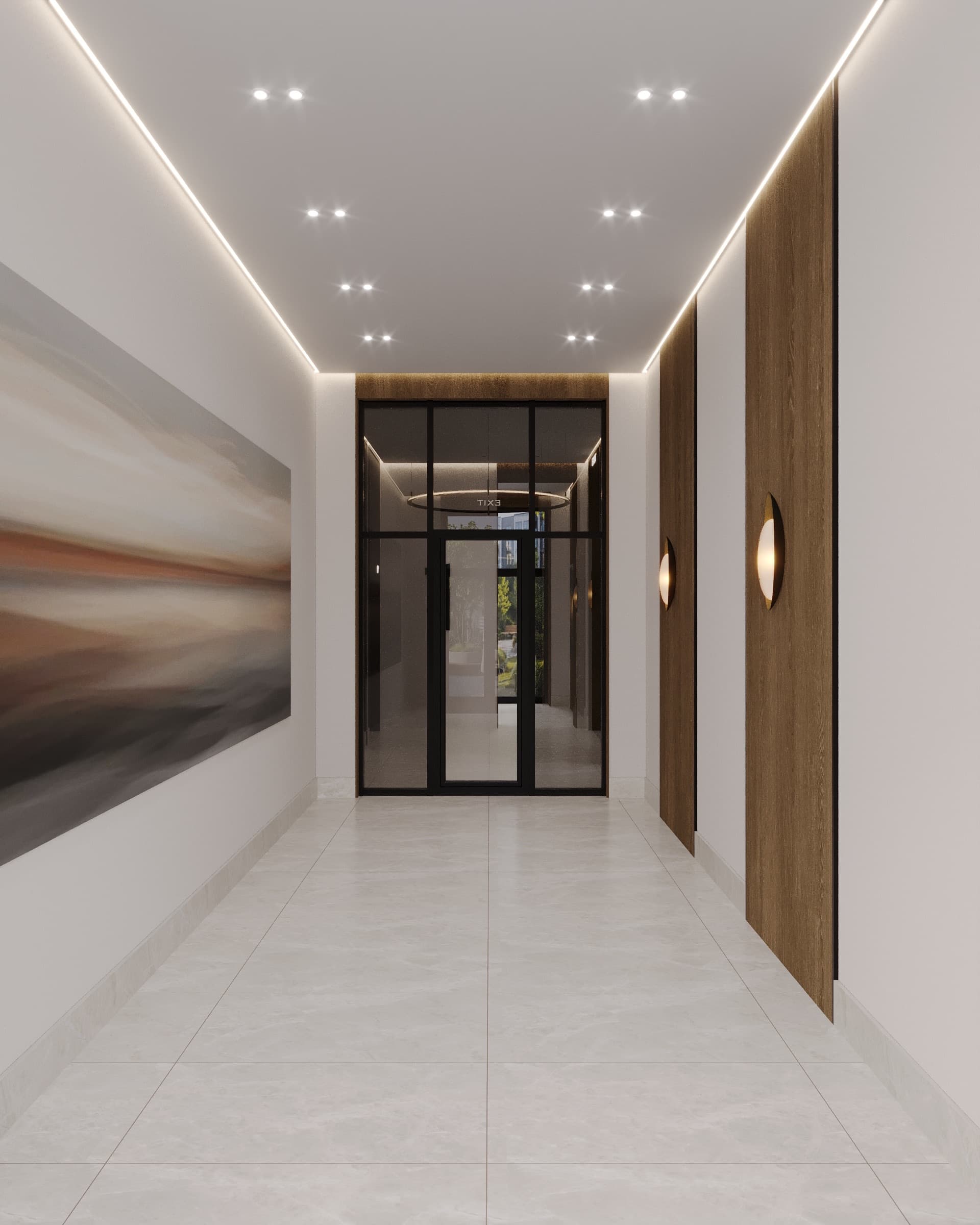 Nektar Residential Complex - Холл и МОП жилого комплекса - КОММЕРЧЕСКИЕ ИНТЕРЬЕРЫ