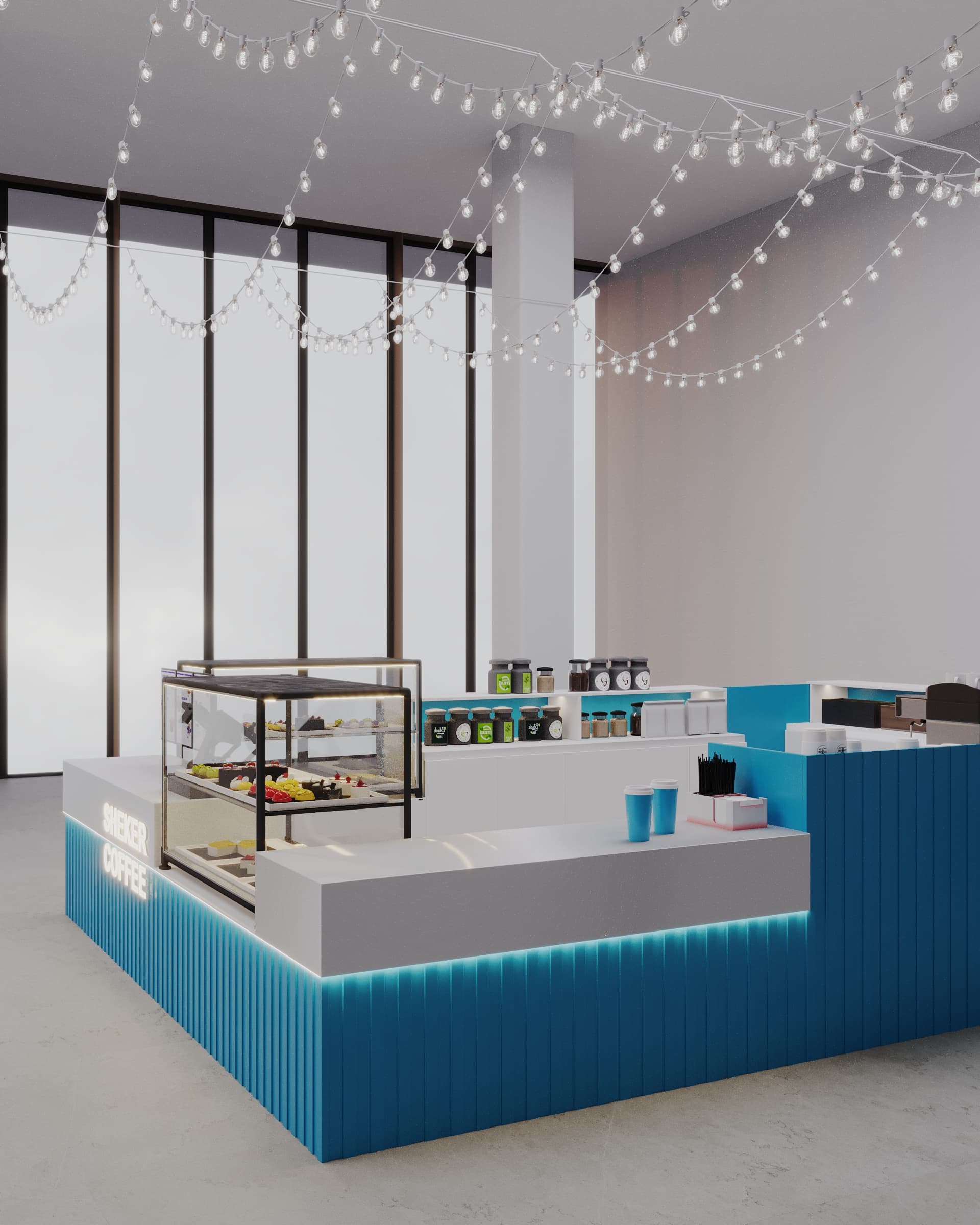 Sheker Coffee - Кофейня 24 м² - visualization 13