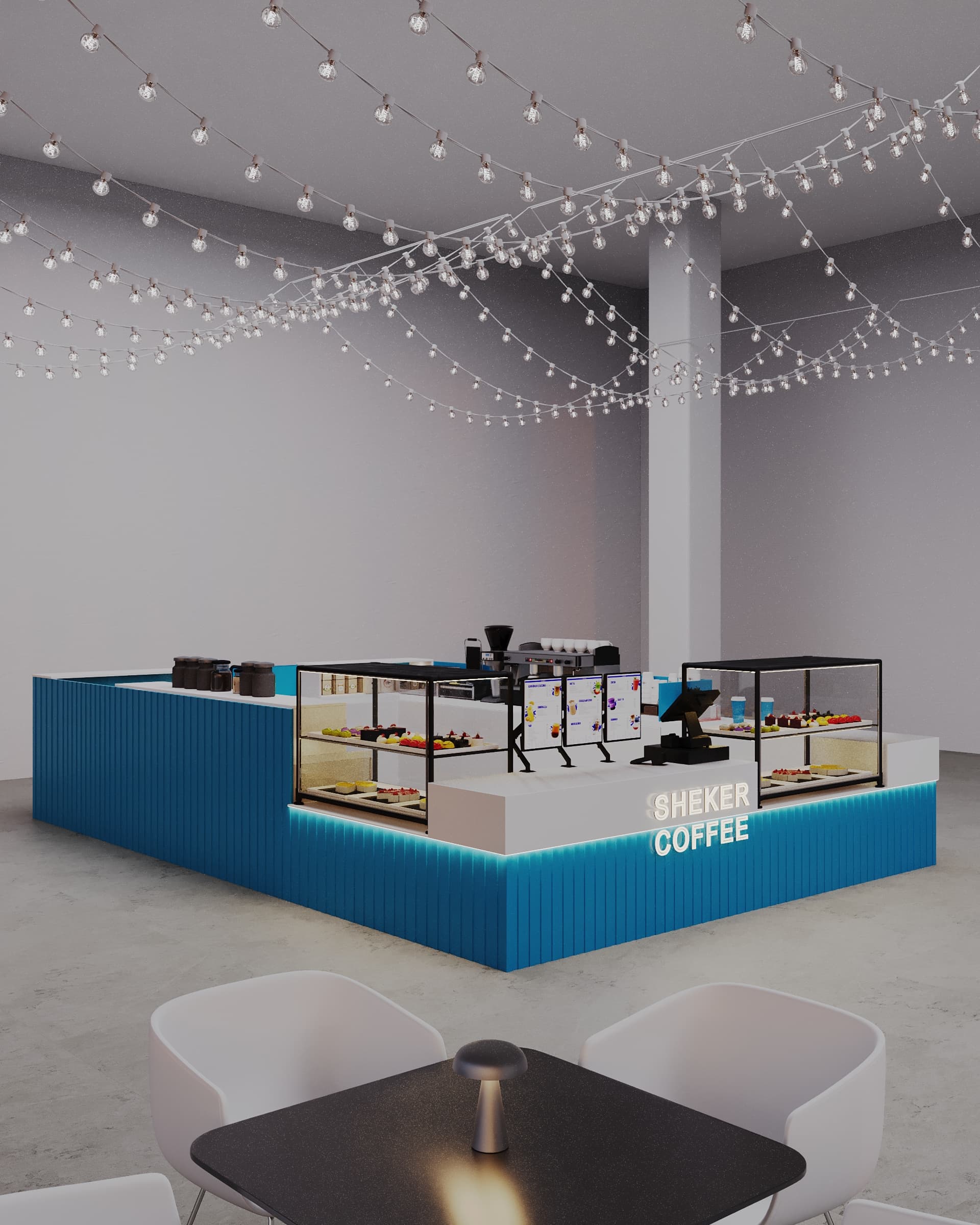 Sheker Coffee - Кофейня 24 м² - visualization 2