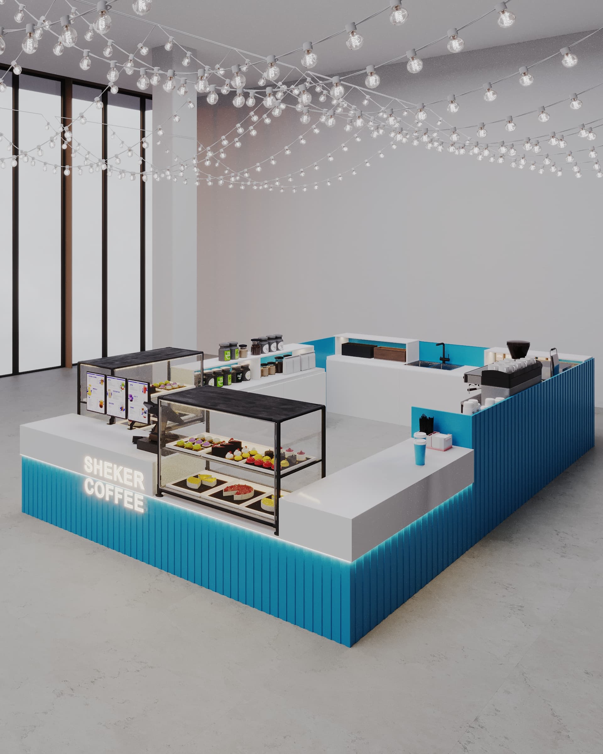 Sheker Coffee - Кофейня 24 м² - visualization 7