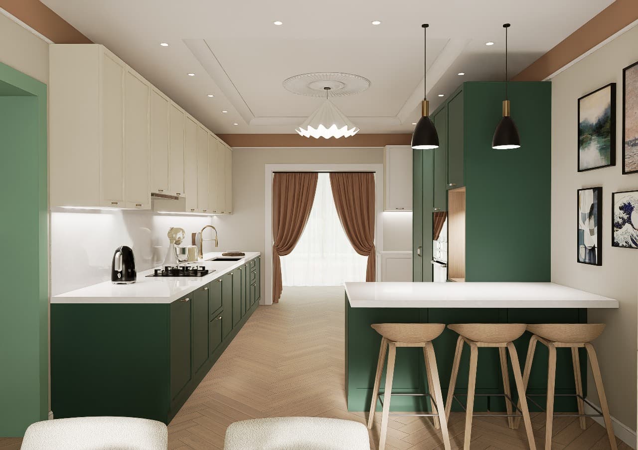 Countryside House Kitchen - Кухня 40 м² - visualization 6