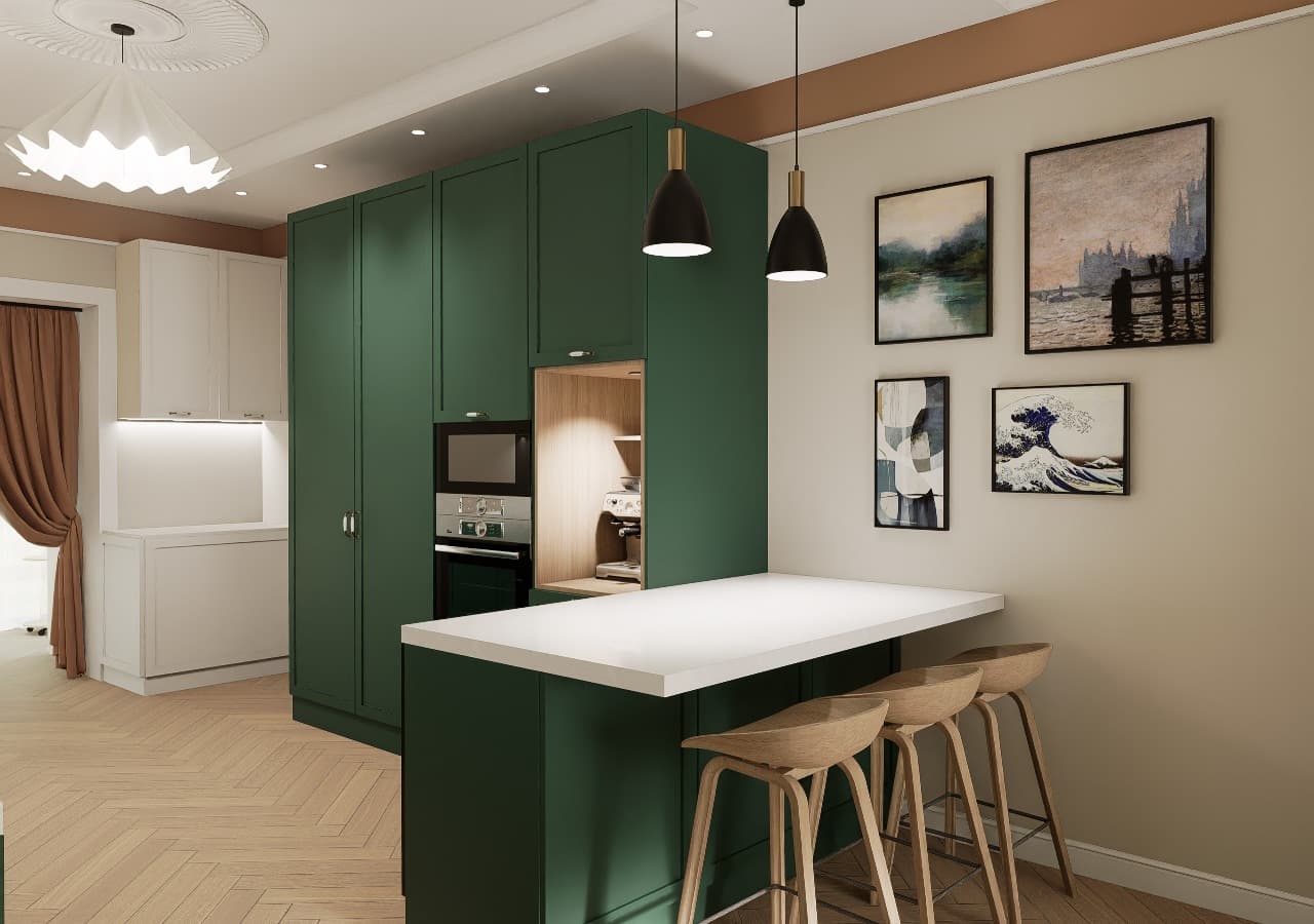 Countryside House Kitchen - Кухня 40 м² - visualization 9