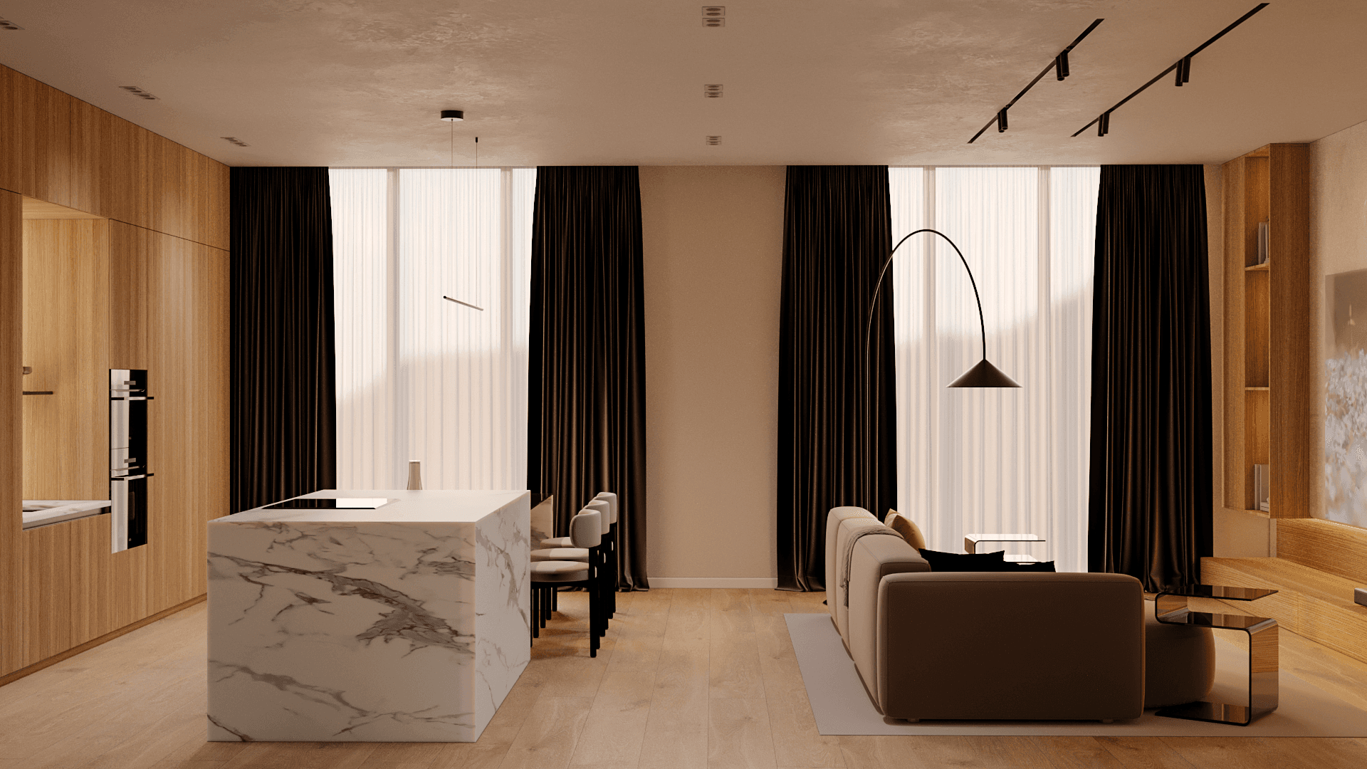 Minimalist Apartment - Квартира - visualization 2